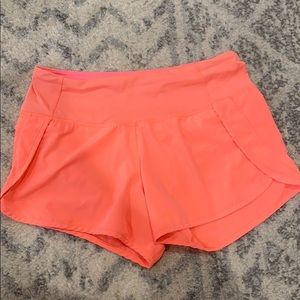 Discontinued Coral Lululemon Shorts Long, Size 4